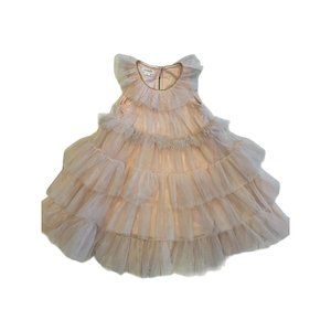 Girls pink ruffle dress 3T